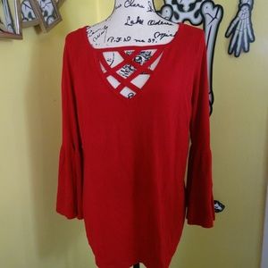 Cyrus woman top size XL color red